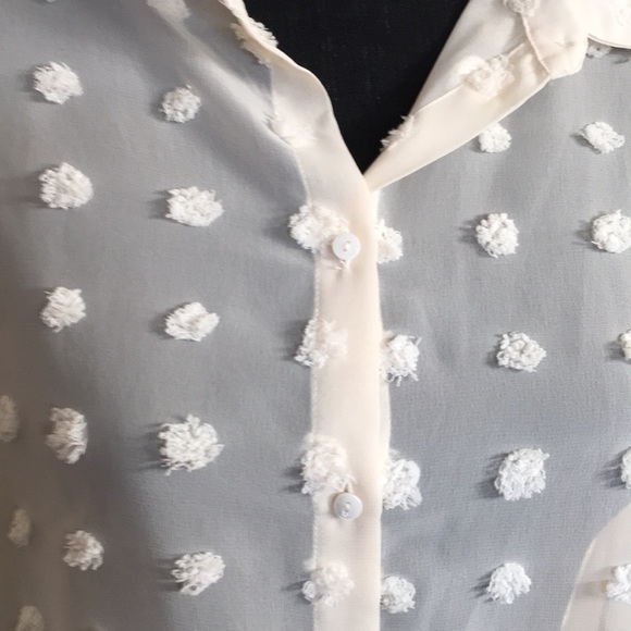 Zara ivory textured shirt - Picture 3 of 6